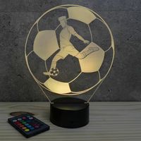Lampe de chevet veilleuse FootBall Shoot avec télécommande - Cadeau anniversaire surprise Collection Déco