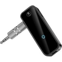 Leytn® Récepteur Transmetteur Bluetooth 5.0 Adaptateur Bluetooth Voiture Jack 3.5 mm avec microphone pour Musique Appels Mains Libre