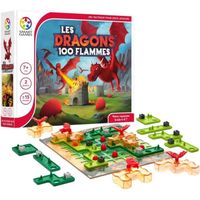 SmartGames - Les Dragons 100 flammes - Gouvernez le Royaume - Jeu de Societe - Jeu de stratégie - Pour 2 Joueurs