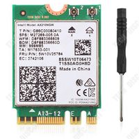 TD® Ordinateur portable de carte réseau sans fil WIFI6E intégré 3000M avec transmission Bluetooth 5.2, installation rapide et