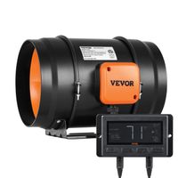 Ventilateur d'Extraction - VEVOR - Extracteur d'Air Extracteur d'Air 200 mm HVAC EC Vitesse Réglable