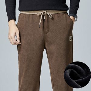 Pantalon Homme En Velours Côtelé Stretch - Coupe Droite, Confort Hiver, Pour Bureau, Loisirs Et Extérieur