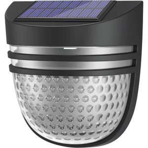 APPLIQUE EXTÉRIEURE Applique Extérieure - Lampes Solaires Pour Clôture - IP65 Étanches - 2 Modes - Noir