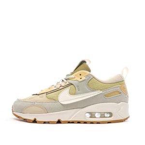 BASKET Baskets Femme Nike Air Max 90 Futura Dorees - Lacets - Talon Plat