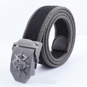 Ceinture Unisexe En Toile Style Militaire - Boucle Noire, Réglable - NEUVE Avec étiquettes