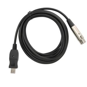 CÂBLES - JACK Qiilu Câble Convertisseur Micro USB vers XLR avec 