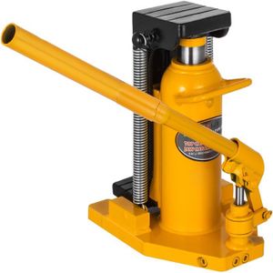 FXPQCQJD Cric Hydraulique Vérin Hydraulique Voiture SUV Véhicule Agricole 2 Tonnes Compact Et Robuste Levée De 135 à 400 Mm Patin en Caoutchouc Poignée De Transport Protection Surcharge 
