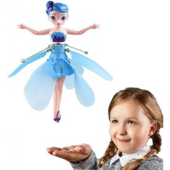 Poupée Fée Volante Télécommandée, Jouet Fille Princesse Ballet avec Induction et Contrôle RC