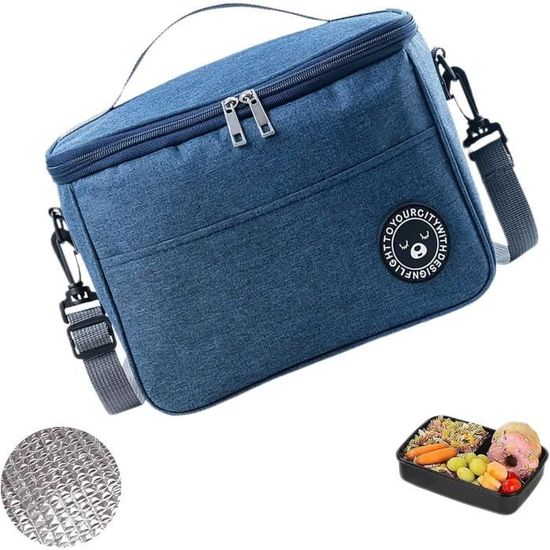 Sac Isotherme Repas Fraises 25x19x19cm - Lunch Box Portable Isolante