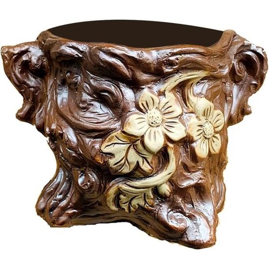 Jardinière Statue Visage Résine - Pot De Fleur Décoratif étanche Pour Jardin, Salon, Extérieur