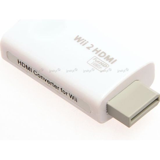Adaptateur HDMI Wii Convertisseur Wii Hdmi avec 1,5 m de câble HDMI -  Cdiscount Informatique