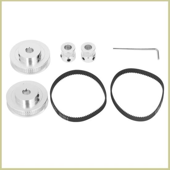 Poulie Fixe 2 Rainures Alésage 3/4" Et OD 3,4" – Pour Transmission Par Courroie