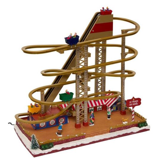 Village de Noël grand huit animé/musical 25 LED + transfo Feeric lights