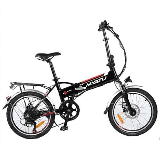 Vélo électrique 20" - Vélo de ville pliable - 250W 10.4AH - Vitesse max 25KM/H - Frein mécanique - Noir