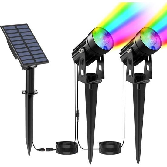 Guirlandes Solaires Luciole ELEUTH - 4 Pièces, 40 LEDs, IP65, Pour Jardin, Allée, Patio - 2 Modes (fixe/clignotant) - 5