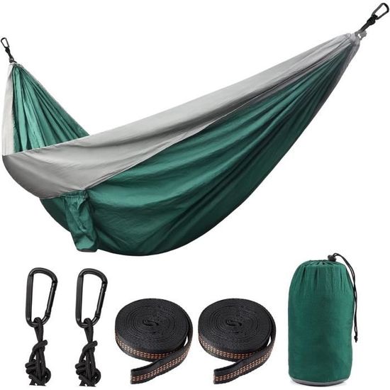 Hamac de camping avec moustiquaire - Ultra-léger et étanche en nylon