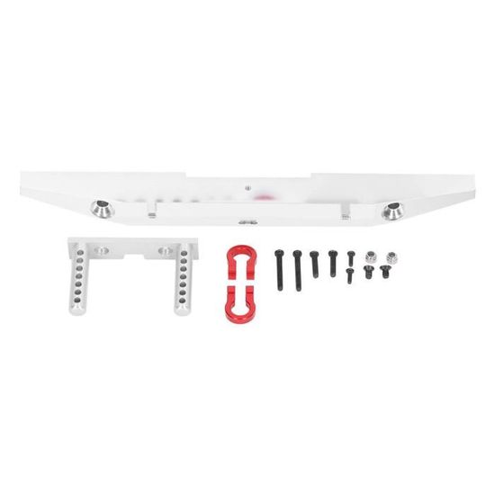 Oumefar Pare-chocs Arrière Aluminium Pour Traxxas TRX-4 1/10 – CNC, Anti-collision, Gris Titane