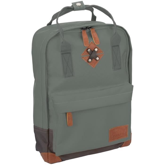 ABBEY Petit sac à dos en polyester 300T - Doublure 100% polyester - Dimensions 24 x 10 x 33 cm - Gris