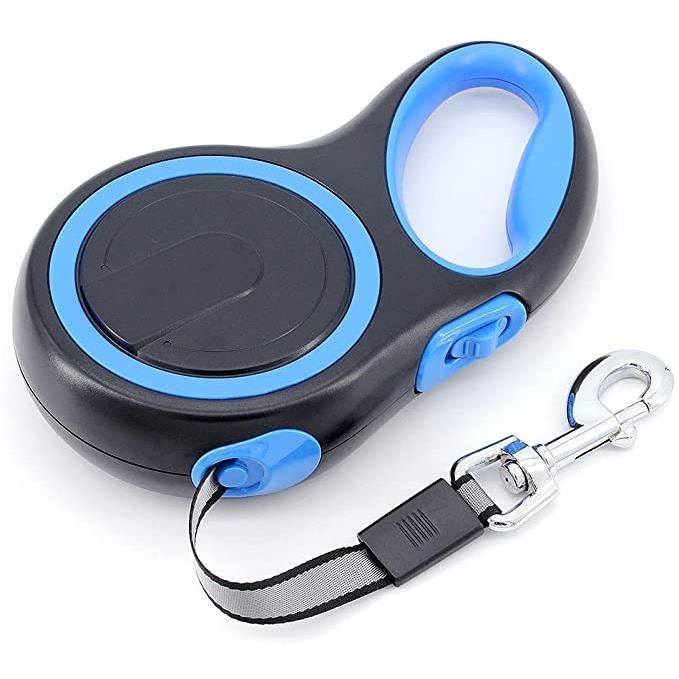 Laisse Chien 8M Taille Enrouleur extensibles automatiques Laisse avec Sangle pour Chien -bleu