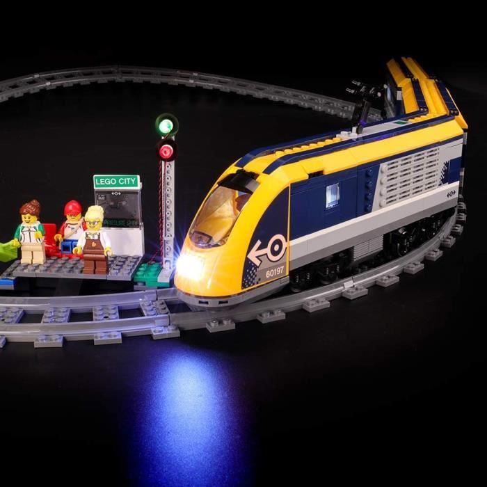 Jeux de construction BRIKSMAX Kit de LED pour Lego City Le Train de passagers télécommandé, Compatible avec la Maquette 52773
