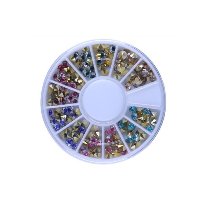 vernis à ongle Nail Art Strass Paillettes Nail Color Diamond Mixing Manucure Foret yiyi4542