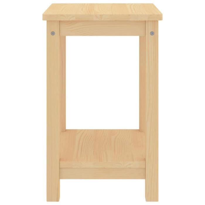 ❤Moderne Table de Chevet Mode - Table de nuit Bout de canapé Bois clair 35x30x47 cm Bois de pin massif ��10707