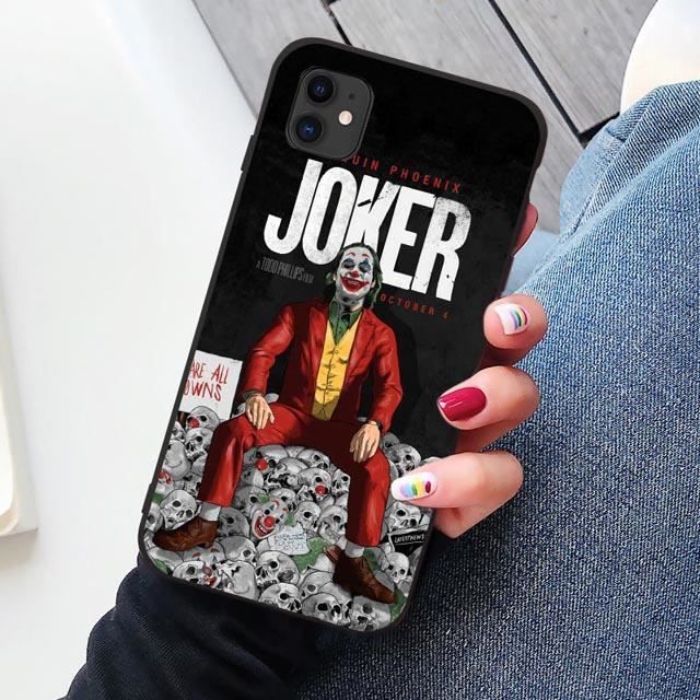 Noir 2019 Joker Joaquin Phoenix film caoutchouc souple en polyuréthane thermoplastique housse de téléphone pour iPho-YSSJKA147690
