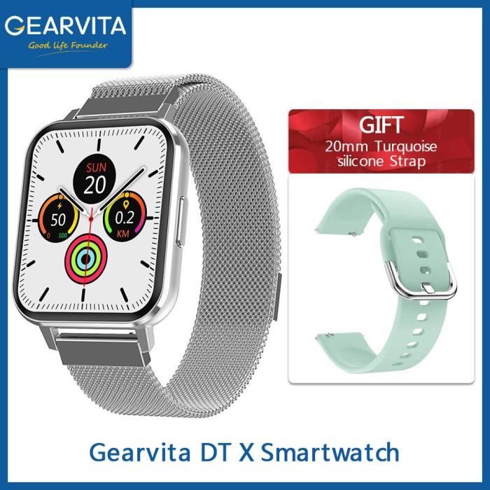 Gearvita DTX Smartwatch DT X 1.78 pouces IP68 étanche ECG fréquence cardiaque 420*485 moniteur de sommeil pression - Green - WL1615