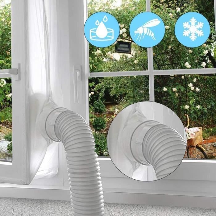 Joint de fenêtre pour appareil climatiseur mobile Hot Air Stop pour fixation sur fenêtre,300 cm, joint universel pour climatisation
