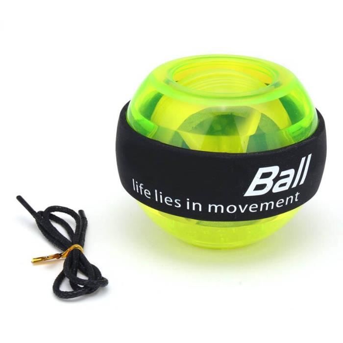 Accessoires Fitness - Musculation,Gyroscope Powerball LED Gyroscope puissance poignets balle bras exercice Force - Type green #B