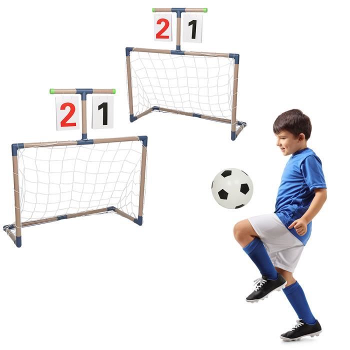 QIFAshma Buts de Football Enfants Extérieur Pliable, d'entraînement de Football ,Jouet de Sport pour Jardin, Plage