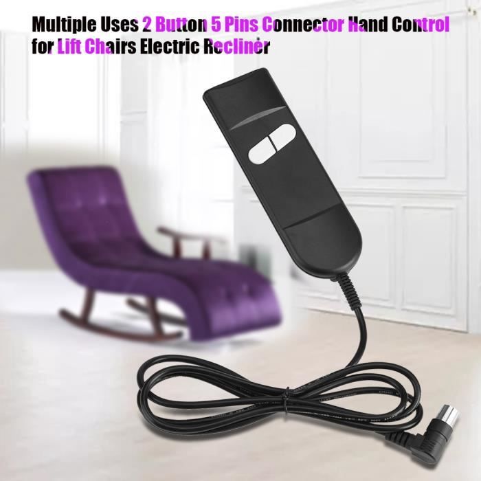 Utilisations multiples 2 boutons 5 broches commande manuelle fauteuils élévateurs inclinable électrique-XIO