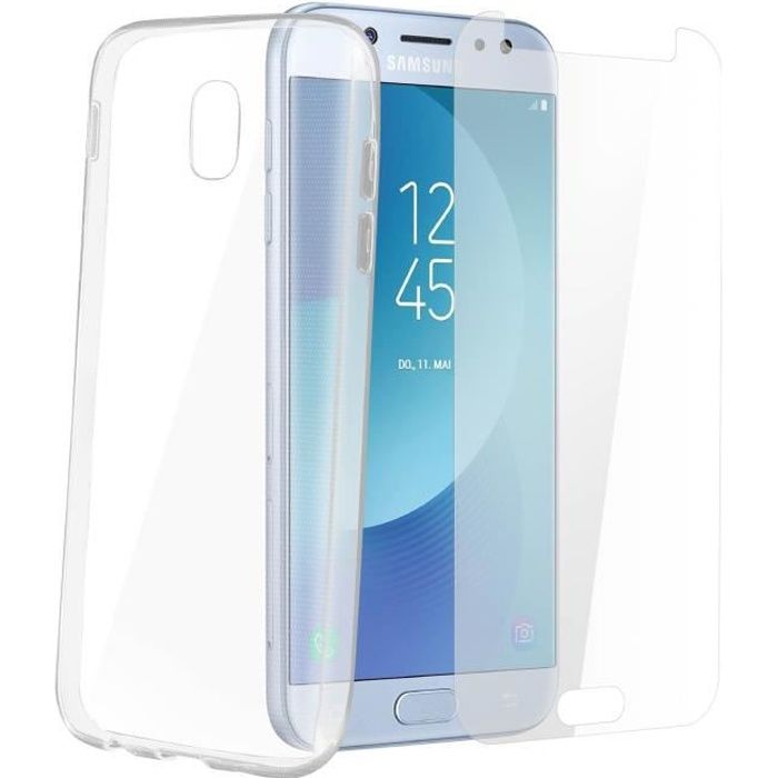 Pack de protection Coque + Film verre trempé Samsung Galaxy J5 2017