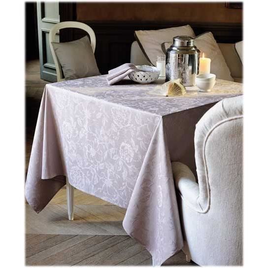 Nappe carrée Charmes 180×180 cm Framboise