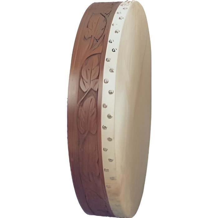 Bodhran 18- Gravé Avec Batte Percussion Celtique