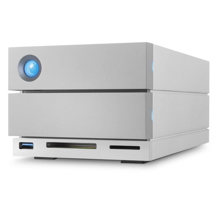 SEAGATE Système de stockage DAS LaCie 2big Dock STGB16000400 - 2 x Total de compartiments Bureau - USB 3.0 Type A - Serial ATA/600
