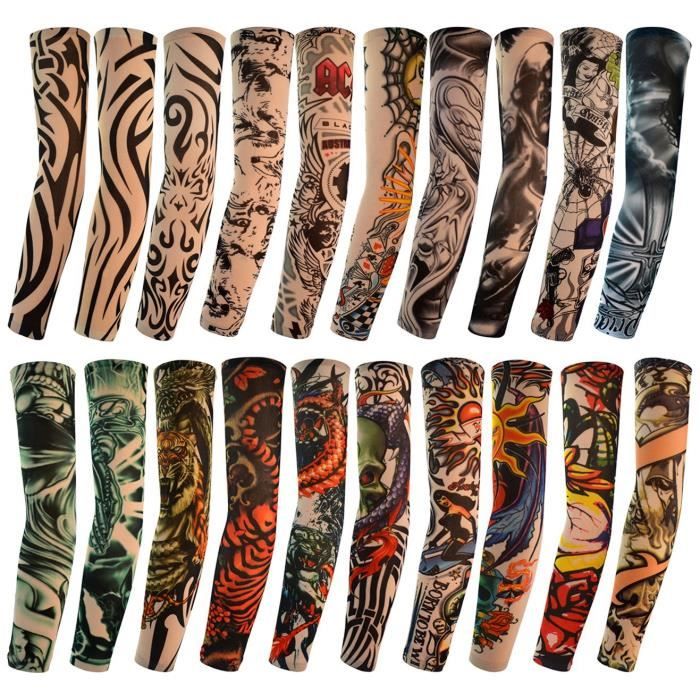 6PCS Temporaires Body Art Tatouage Manches