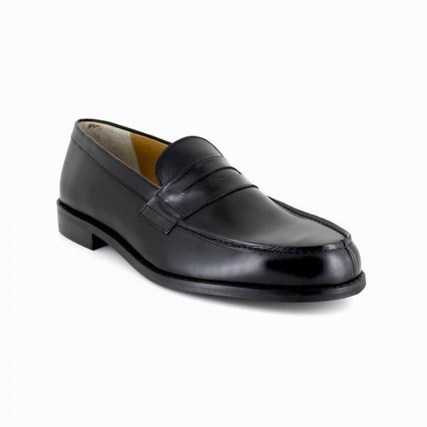 Mocassin J.Bradford Cuir Noir JB-PAULO - Couleur - Noir