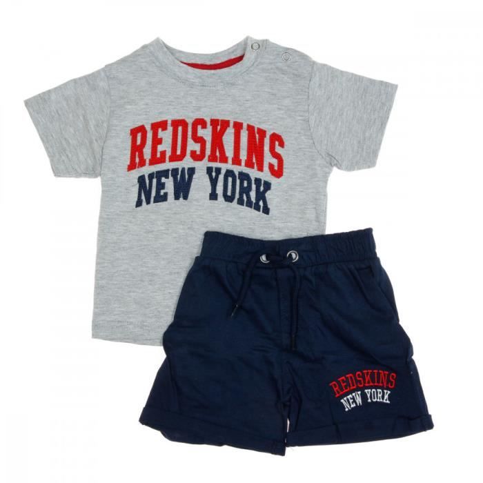Ensemble Bébé Gris Garçon Redskins