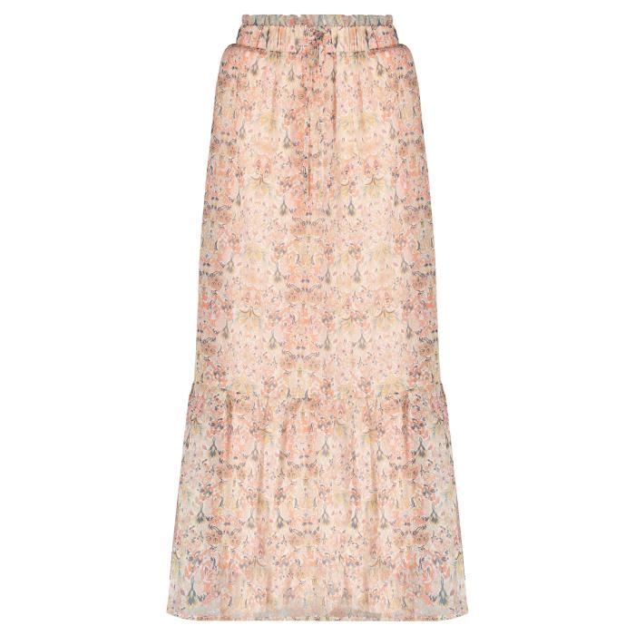 DEELUXE Jupe longue bohème fleurie ROXANE Pink
