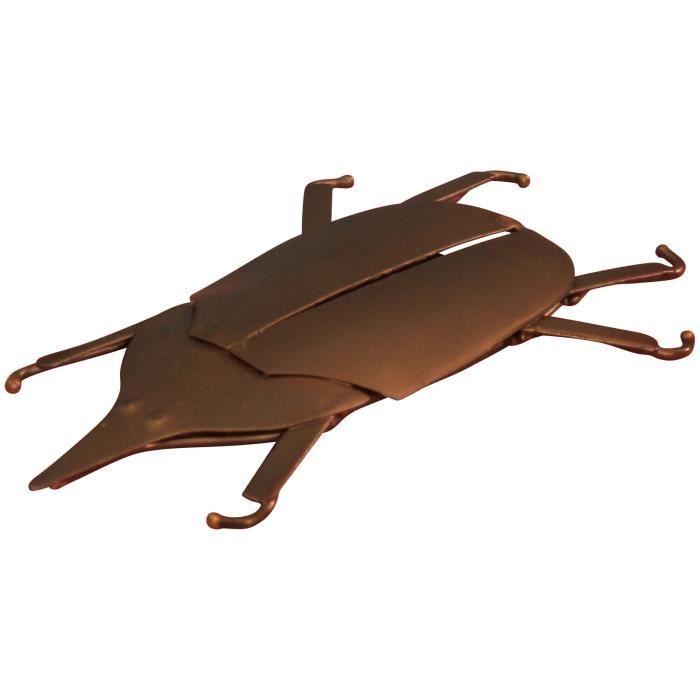 Scarabée rhinocéroce en métal décoratif (L.12cm)