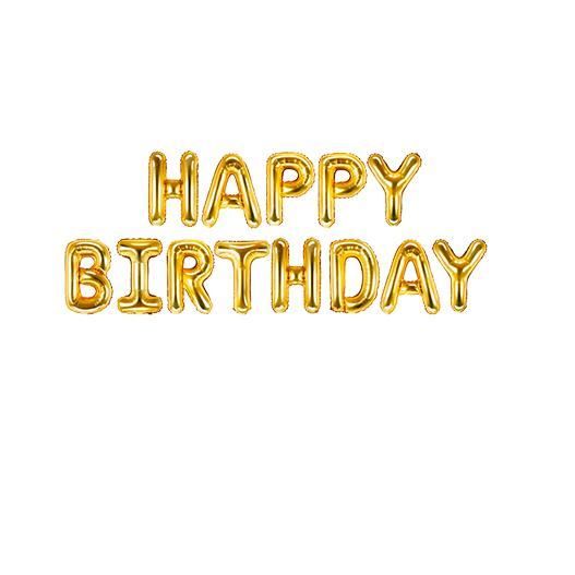 Ballons Happy Birthday Or
