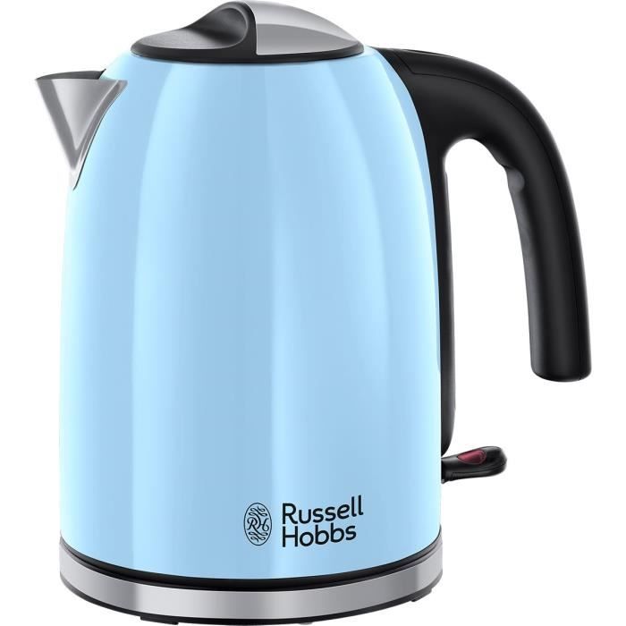 RUSSELL HOBBS 20417-70 Bouilloire Familiale Colours Plus, Capacité 1.7L, Ebullition Rapide, Filtre Anti-Calcaire Amovible, Lavable,