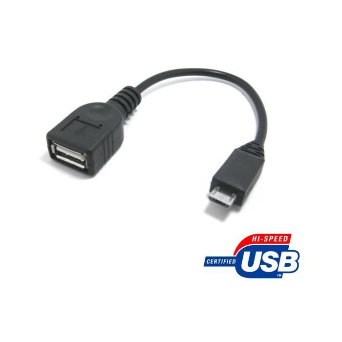 Câble de connexion OTG pour tablette / Smartphone