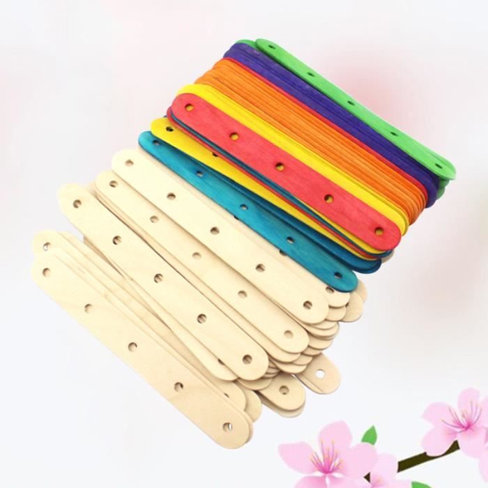 100PCS Fun Popsicle Toys Sticks Bars pour DIY Craft TAPIS D'EVEIL - AIRE D'EVEIL