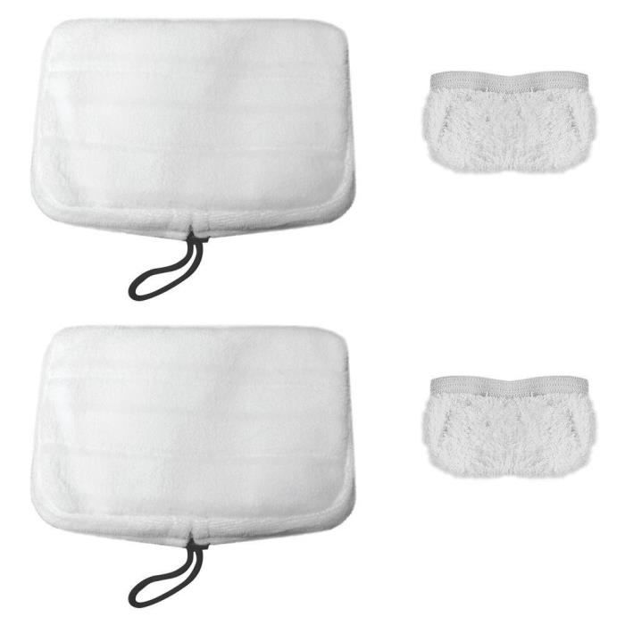 POLTI KIT DE 2 SERPILLIERES ET 2 BONNETTES POUR VAPORETTO (SV205, SV220, SV240) PAEU0307