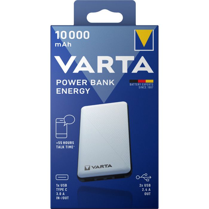 Powerbank (batterie supplémentaire) Varta Energy 10000 57976101111 LiPo 10000 mAh 1 pc(s)