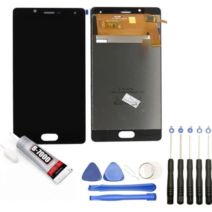 Visiodirect® Ecran complet: Vitre + LCD compatible avec Wiko U Feel Taille 5- NOIR + Kit outils + Colle B7000 Offerte