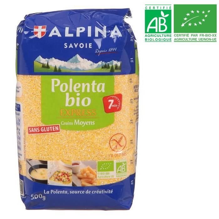 ALPINA Polenta express moyenne - Bio - 500g