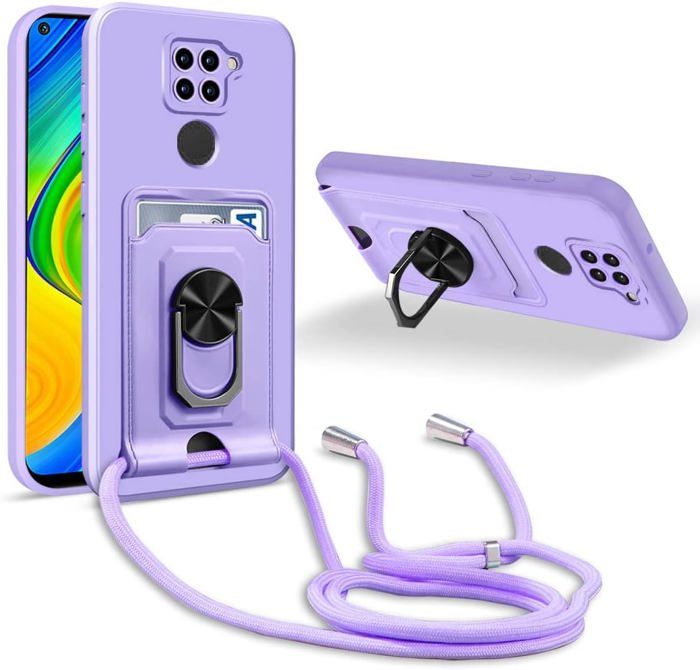 MyGadget Coque Cordon Pour IPhone 11 - Cover Bumper Silicone Transparent Avec Collier - Case Tour De Cou - Protection Anti Choc - Lanière Noir